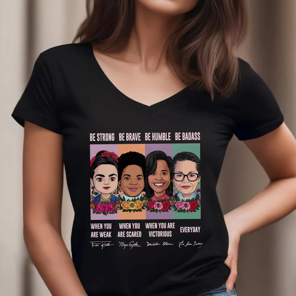 Women's V-neck T-shirt TSVB590