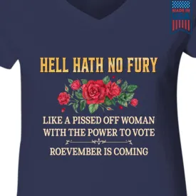 Women's V-neck T-shirt TSVB604