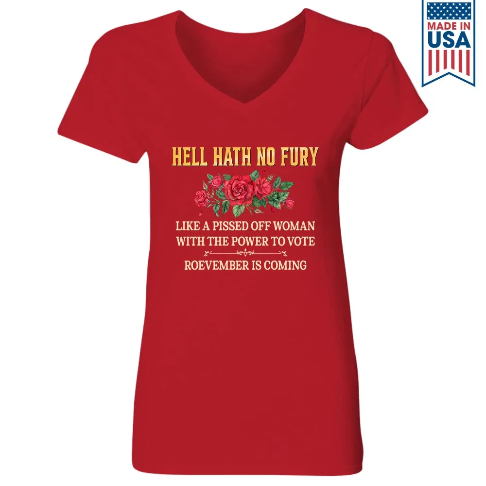 Women's V-neck T-shirt TSVB604