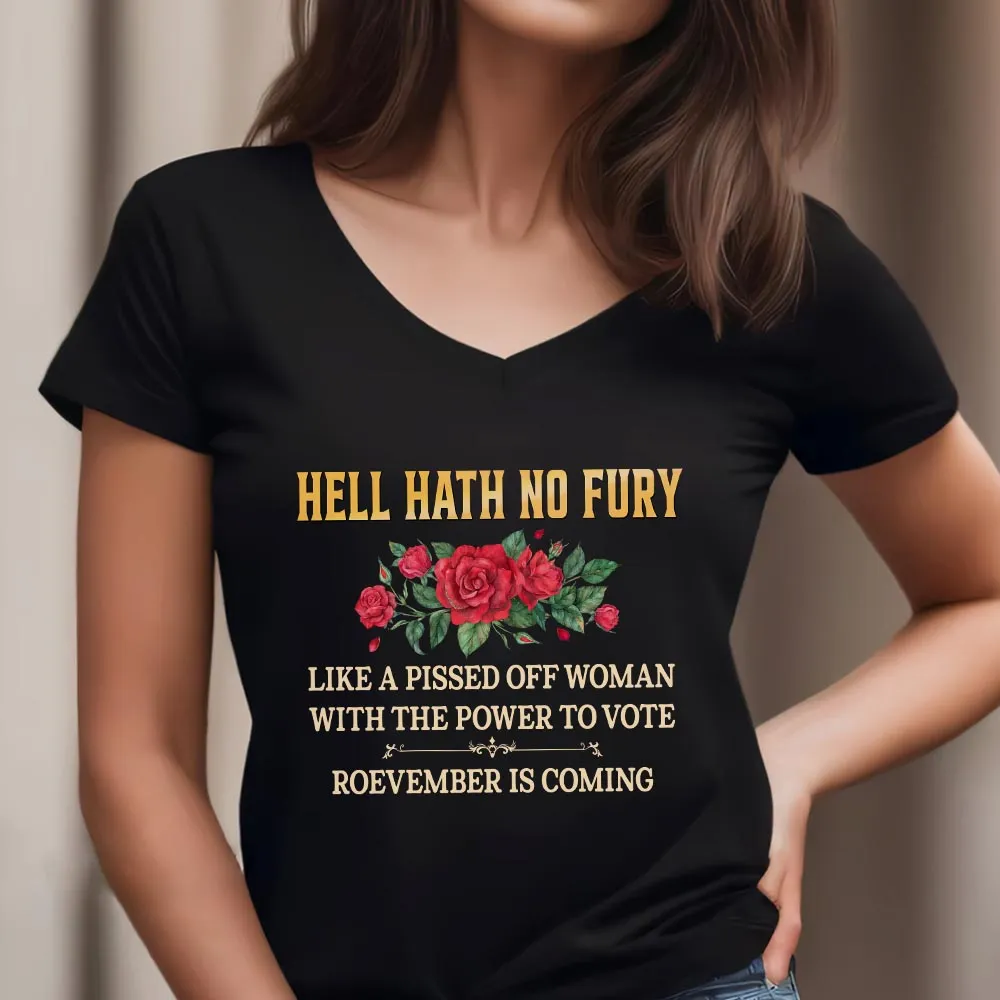 Women's V-neck T-shirt TSVB604