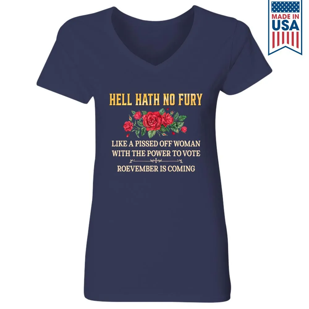Women's V-neck T-shirt TSVB604