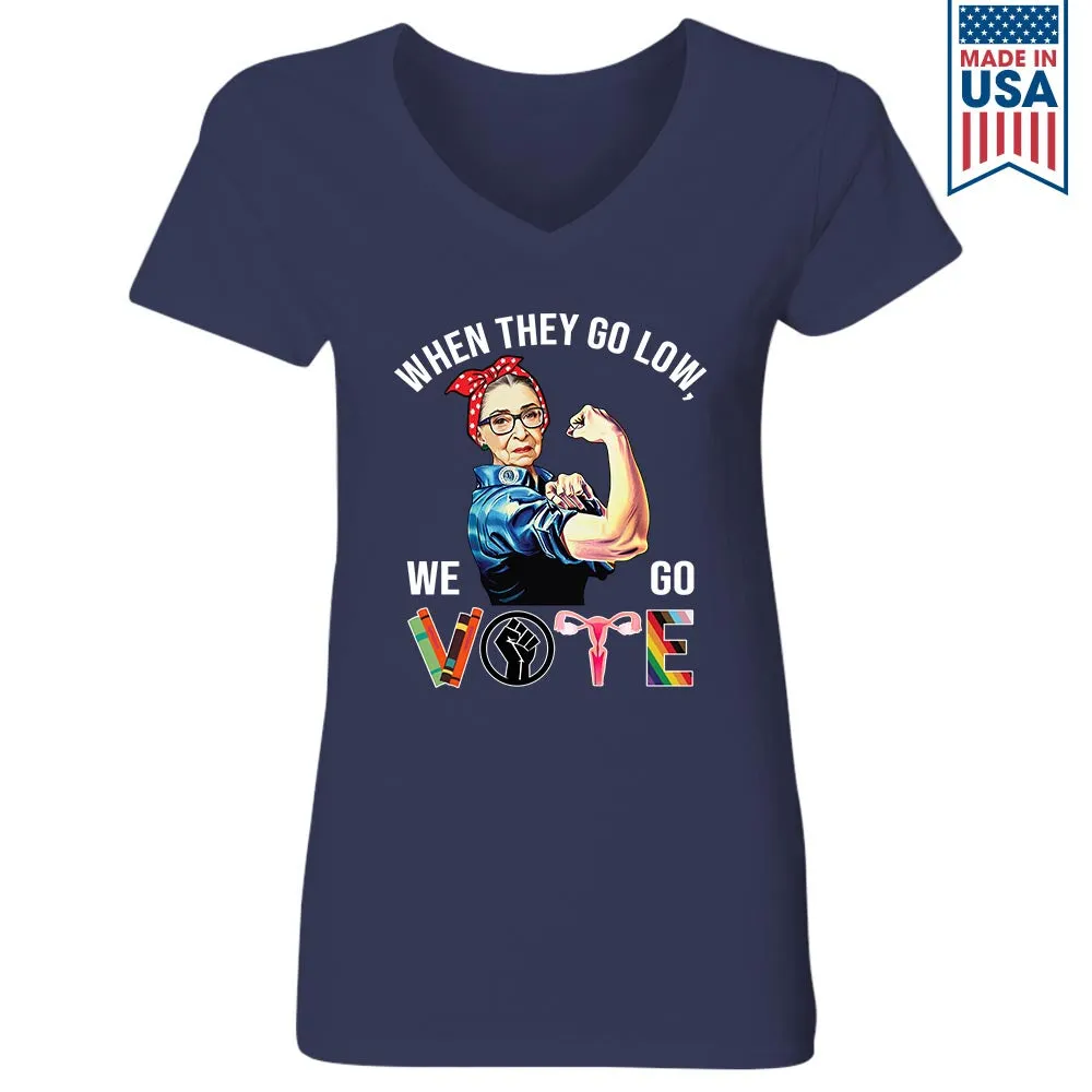 Women's V-neck T-shirt TSVB642