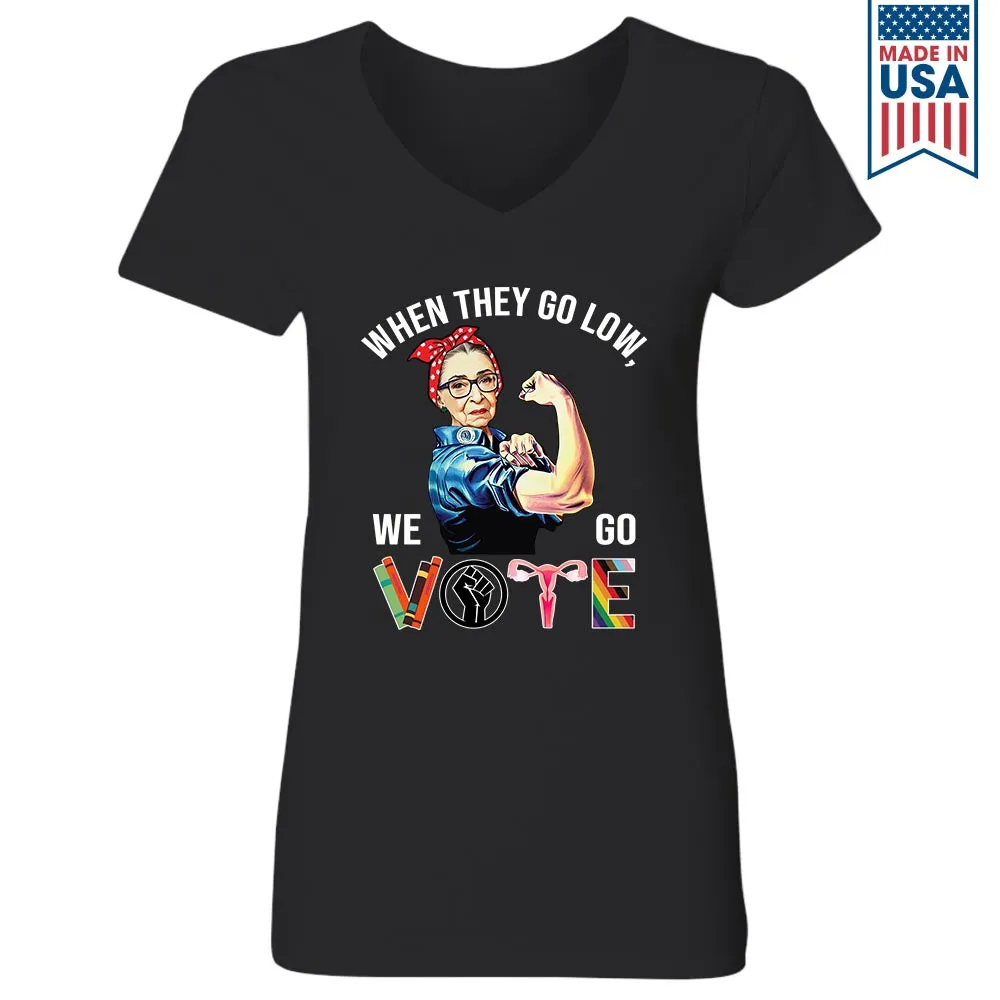 Women's V-neck T-shirt TSVB642