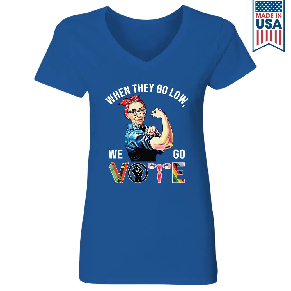 Women's V-neck T-shirt TSVB642