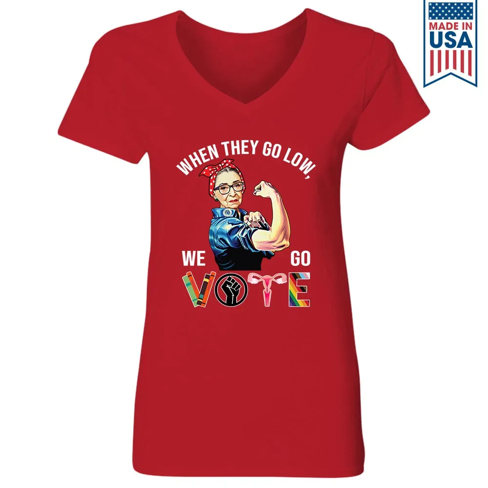 Women's V-neck T-shirt TSVB642