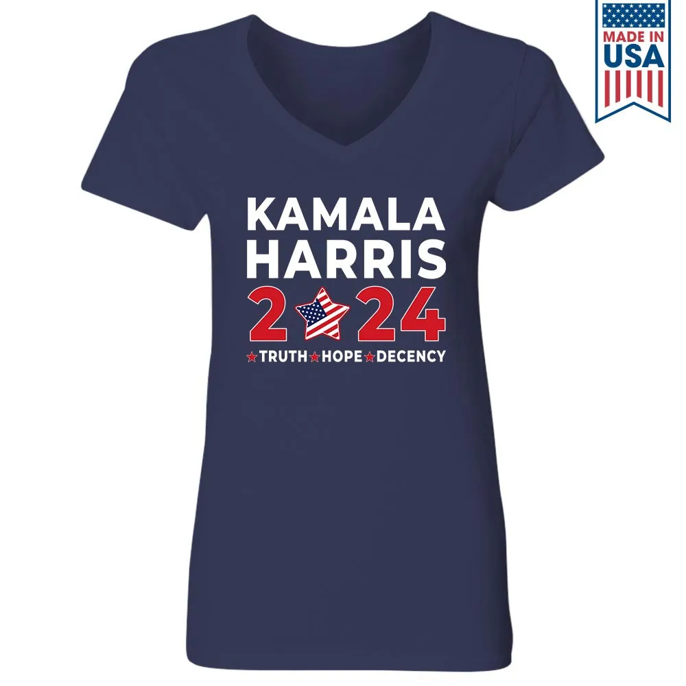 Women's V-neck T-shirt TSVB676