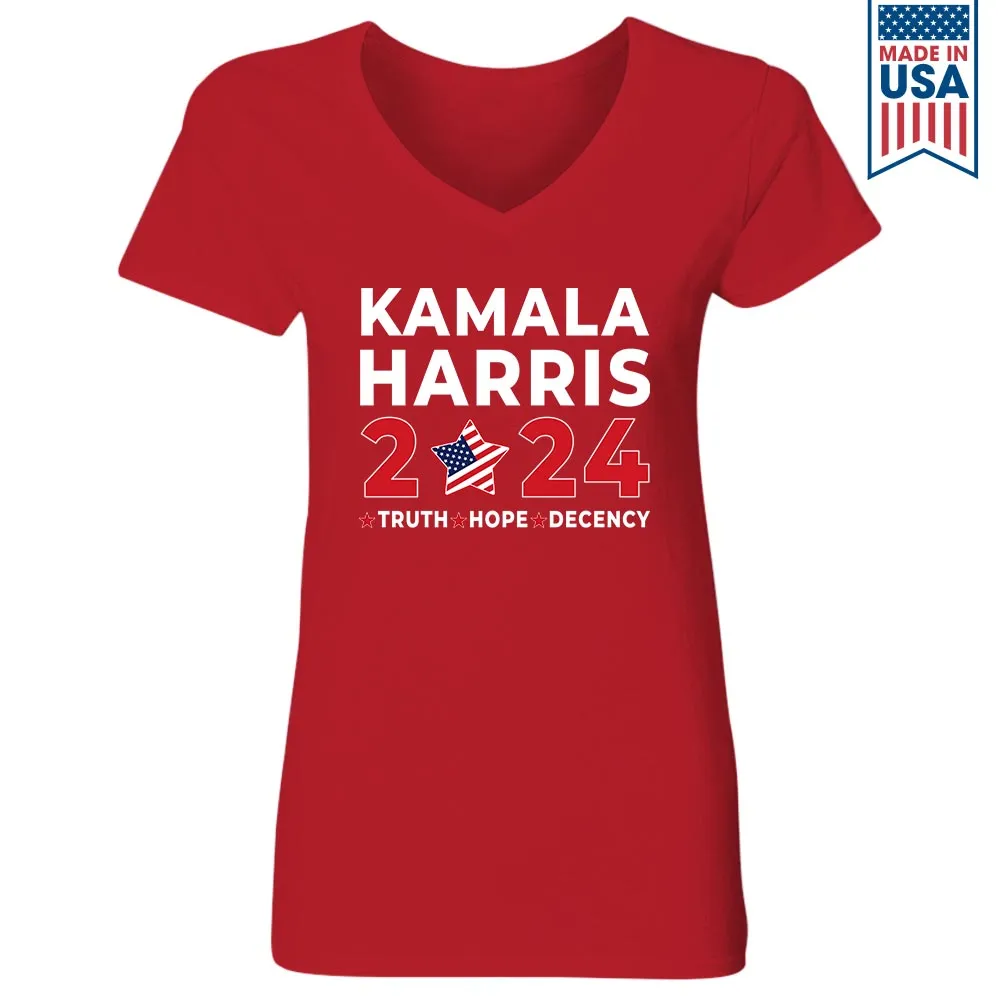 Women's V-neck T-shirt TSVB676