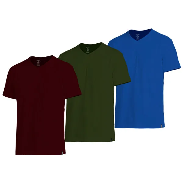 Zone 100% Cotton V-Neck T-Shirt (Tri-Pack) (Copy)